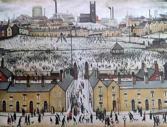 § Laurence Stephen Lowry, RBA, RA (1887–1976) Britain at Play, 18.75 x 24in.